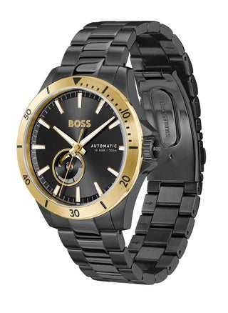 HUGO BOSS ROUND ANALOG MEN'S BLACK CASE WATCH - 1514203 - pzsku/Z46647D6760539B1E0DC1Z/45/_/1728379999/1ea17f5a-2997-494e-97b6-febda0a79f82