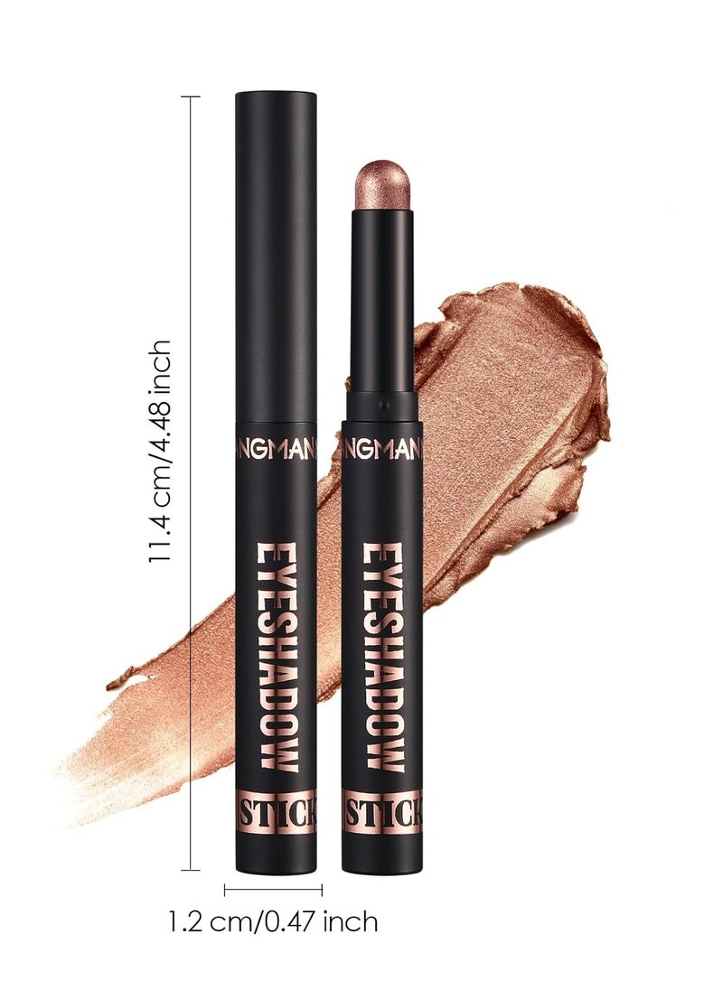 Jolilab - Jolilab Eyeshadow Stick Set, 8 Colors Matte Professional Bright-Colored Contouring and Highlight Eyeshadow Stick, Cream Eyeshadow Waterproof Long Lasting High Pigmented Eye Shadow. (8, Eyeshadow B) - Image 1