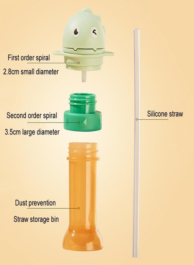 VIVITO Universal Spill-Proof Water Bottle Straw Adapter | Reusable Anti-Choking Conversion Cap for Kids & Adults | Food-Grade Silicone Flip-Top Spout Replacement Lid | (AnyColor/Pattern, Pack of 1) - Image 4