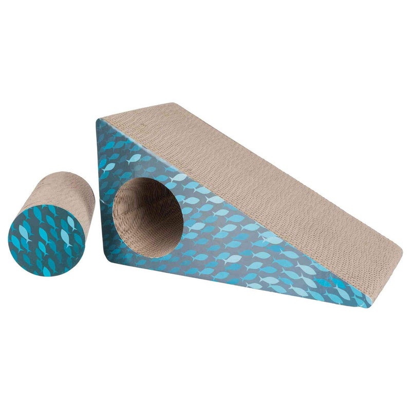 Trixie Scratching Ramp for Cat, 2 Pieces, Cardboard, Catnip Infused, Inclined Surface (44 × 23 × 21 cm) - Image 5