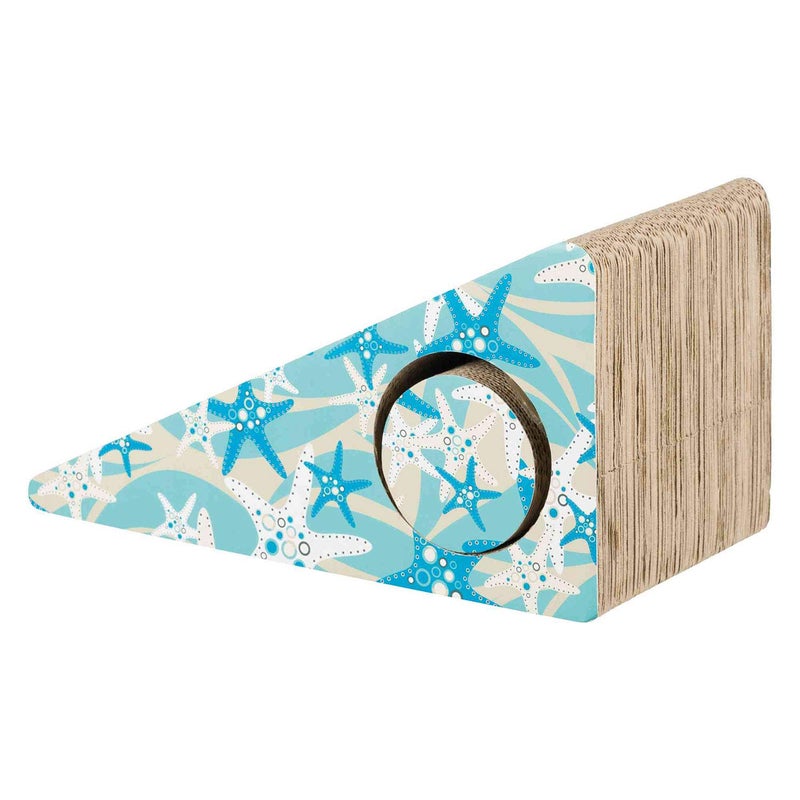 Trixie Scratching Ramp for Cat, 2 Pieces, Cardboard, Catnip Infused, Inclined Surface (44 × 23 × 21 cm) - Image 2