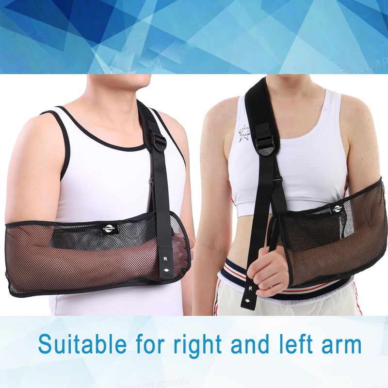 TODDOBRA Mesh Arm Shoulder Sling - Medical Immobilizer for Shower Adjustable Torn Rotator Cuff Injury Right Left Men Women Elbow, Wrist (updated version 2) - Image 3