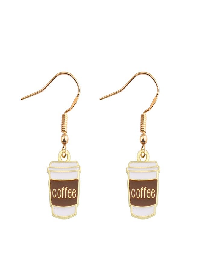 BNQL Dangle Coffee Cup Earrings - Gifts for Coffee Lovers - Image 1