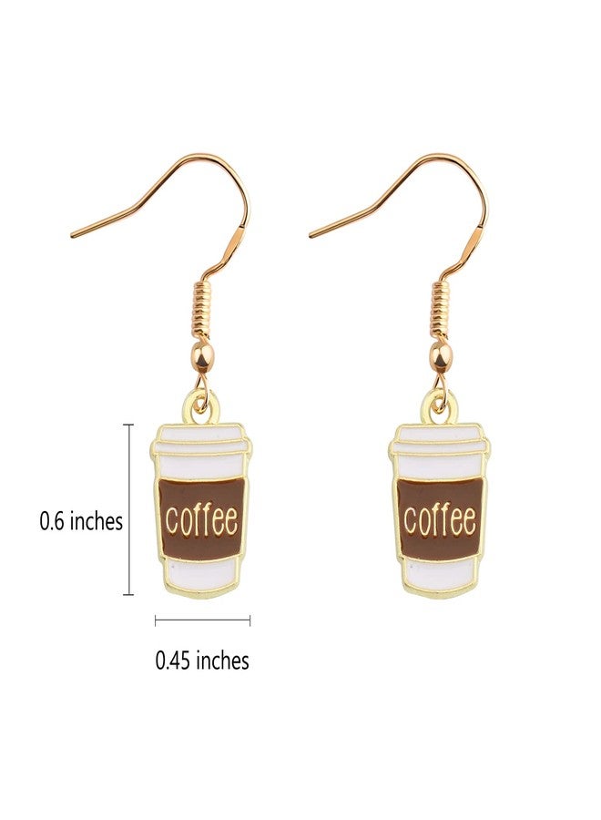BNQL Dangle Coffee Cup Earrings - Gifts for Coffee Lovers - Image 2