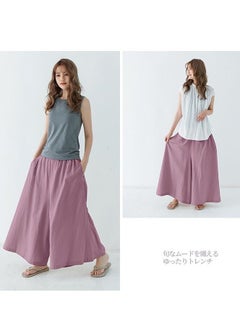ماركة غير محددة skirt pants  long  Wide Leg  wide casual long pants Womens pants  - Image 3