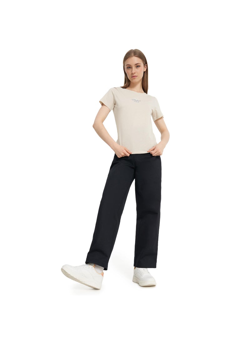 Termit تي شيرت نسائي جرافيك بيج فاتح من تيرميت - قصّة ضيقة، قطن ناعم، قماش قابل للتنفس، أزياء شوارع أنيقة، مريحة ومتعددة الاستخدامات للارتداء اليومي - Image 4