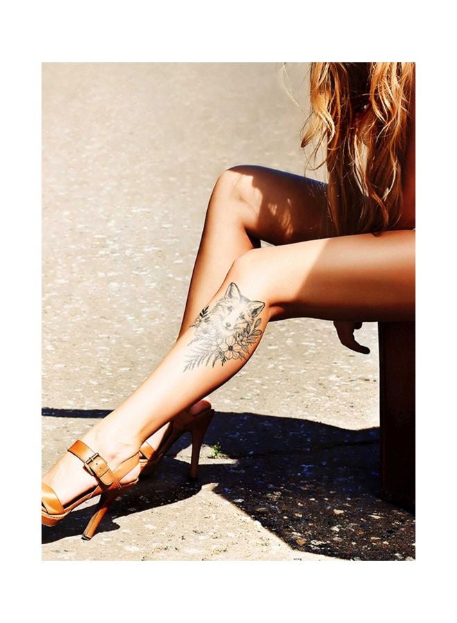 ملصق تاتو وينشينتي بتصميم حيوان أسود - Image 3