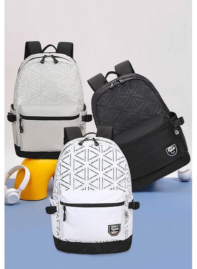 FunBlast School, Office, Casual Bag - Multipurpose Backpack, School & College Bags for students, Large Capacity Unisex Travel Backpack, Picnic Bag (46 X 34 X 20 CM) (Grey) - Image 5