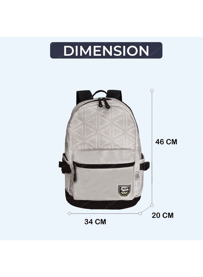FunBlast School, Office, Casual Bag - Multipurpose Backpack, School & College Bags for students, Large Capacity Unisex Travel Backpack, Picnic Bag (46 X 34 X 20 CM) (Grey) - Image 2