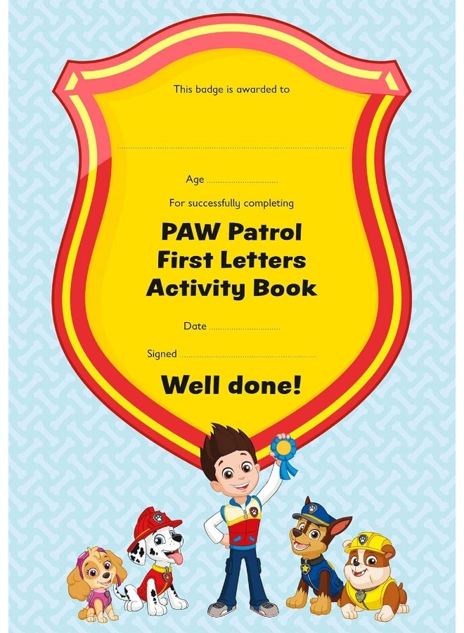 PAW Patrol First Letters Activity Book: Get Ready for School with  - Image 5