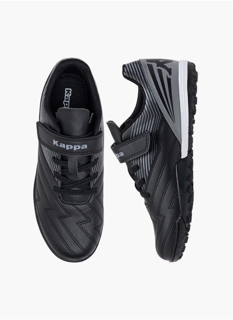 Boys' Printed Sports Shoes with Hook and Loop Closure