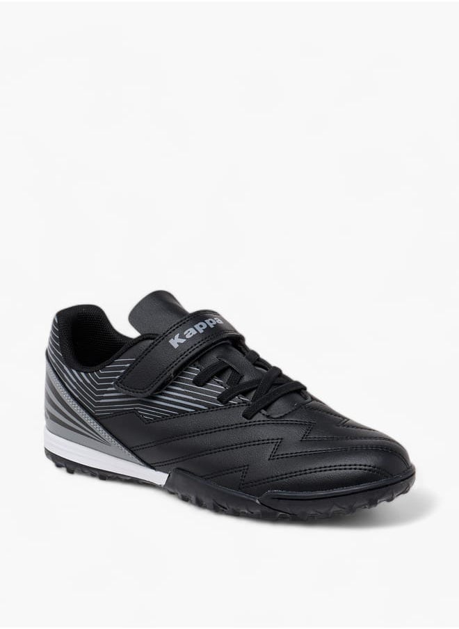 Kappa Boys' Printed Sports Shoes with Hook and Loop Closure  - Image 2
