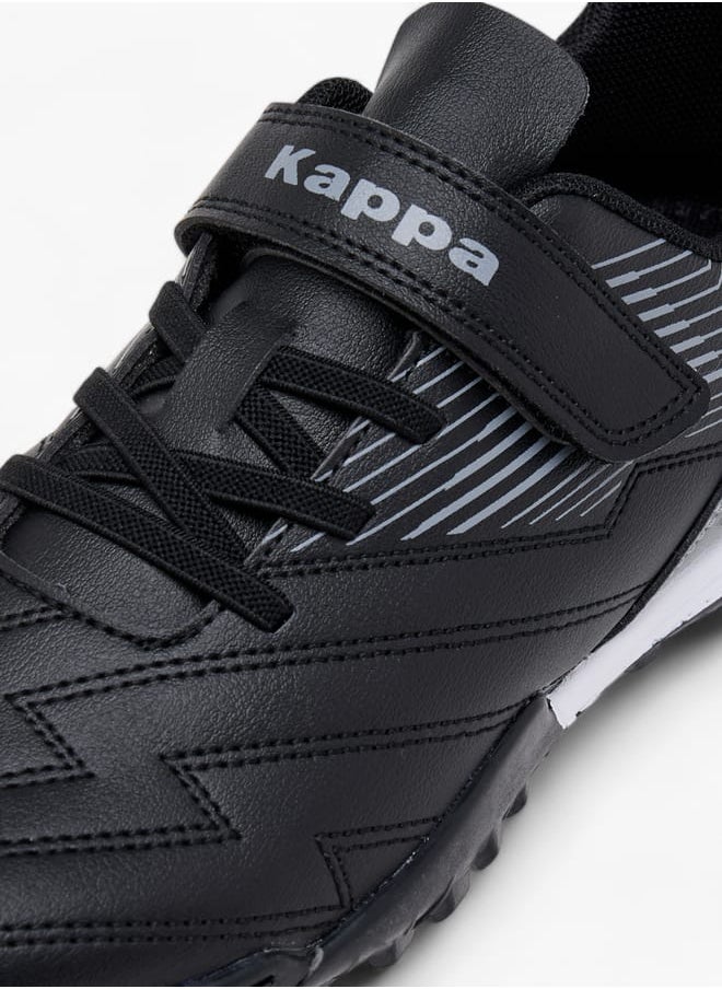 Kappa Boys' Printed Sports Shoes with Hook and Loop Closure  - Image 4