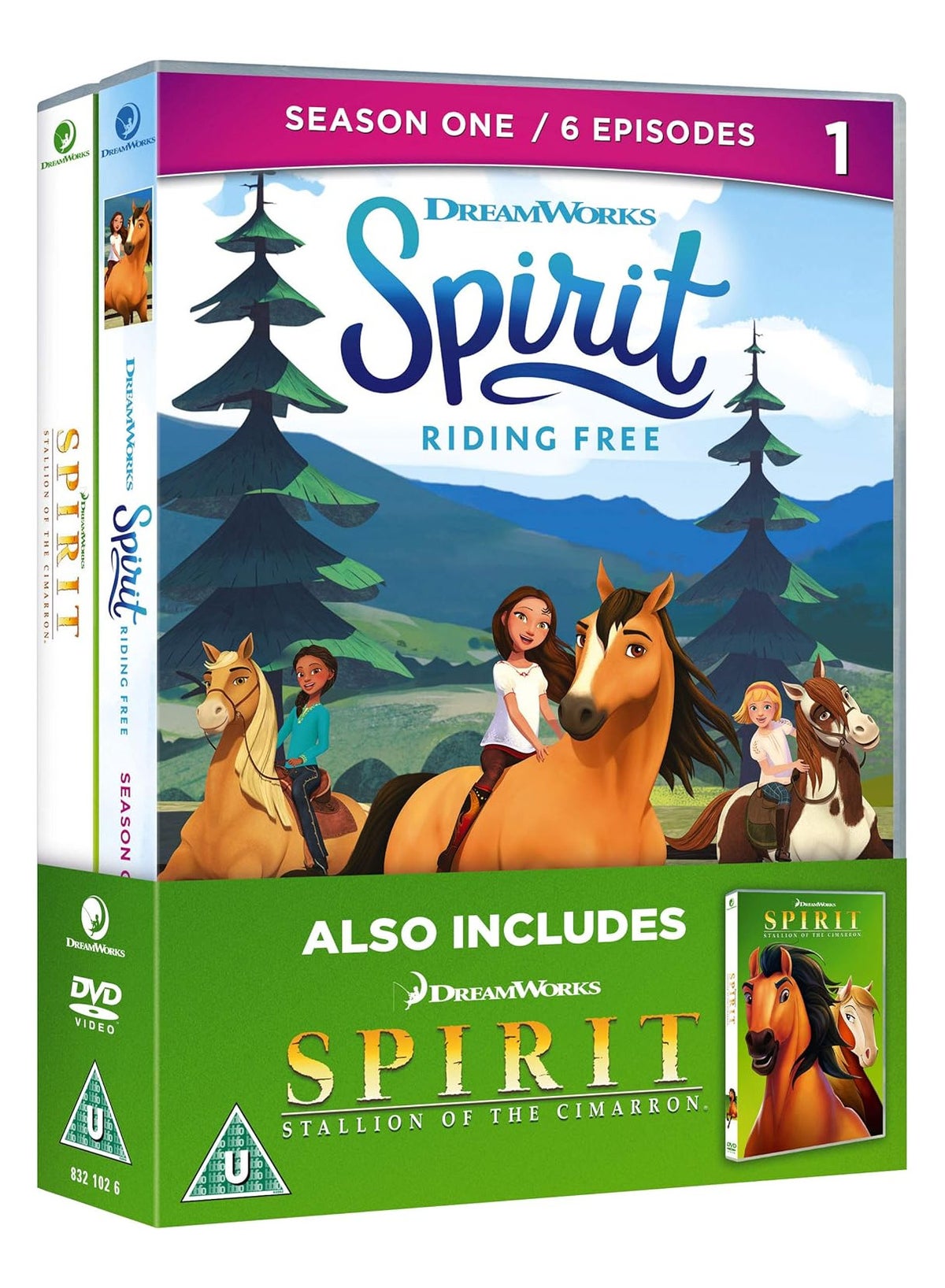 Spirit Riding Free - Season 1 and Spirit Stallion Of The Cimarron - DVD ...