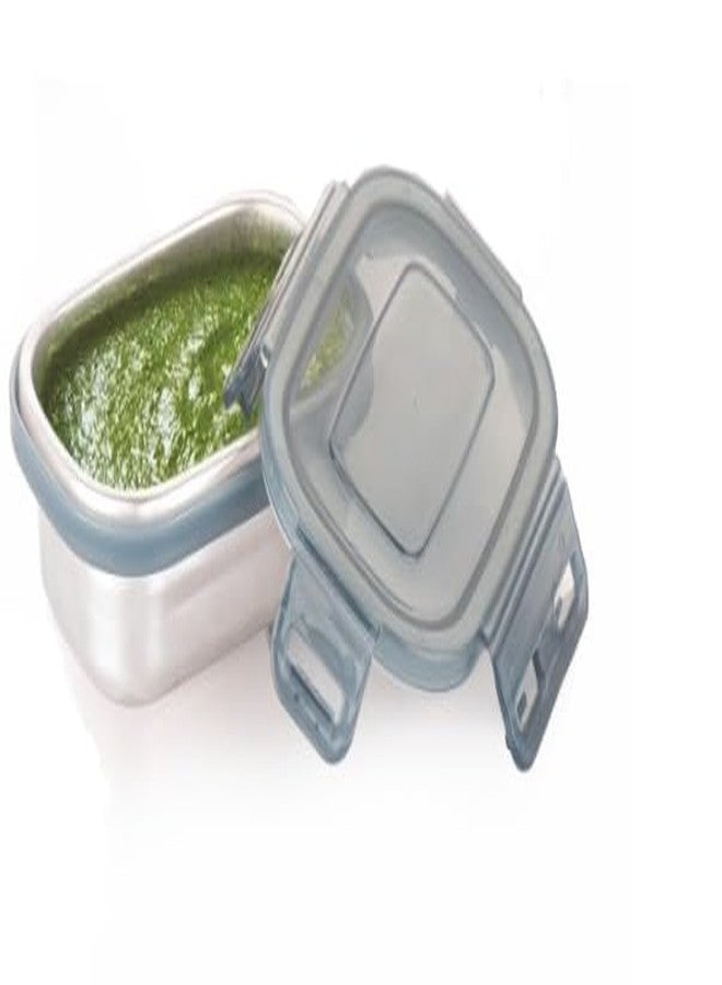 MARWALL Stainless Steel Small Lock & Seal Container For Tiffin Capacity 150ml - Image 2