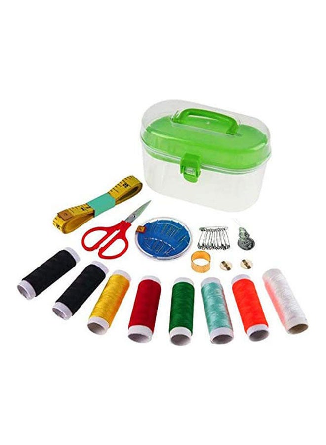 NIBEMINENT Portable Mini Travel Pp Sewing Box Needle Threads Kits Set Diy Home Tools Multicolour - Image 2