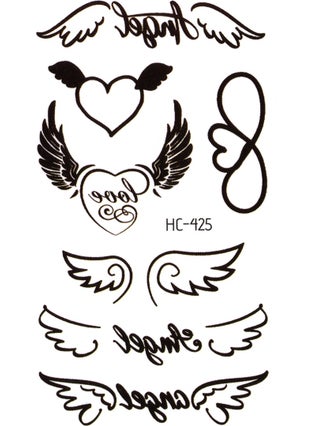 Angel Wing Tattoo, Infinity Tattoo, Minimal Tattoo Tattoo