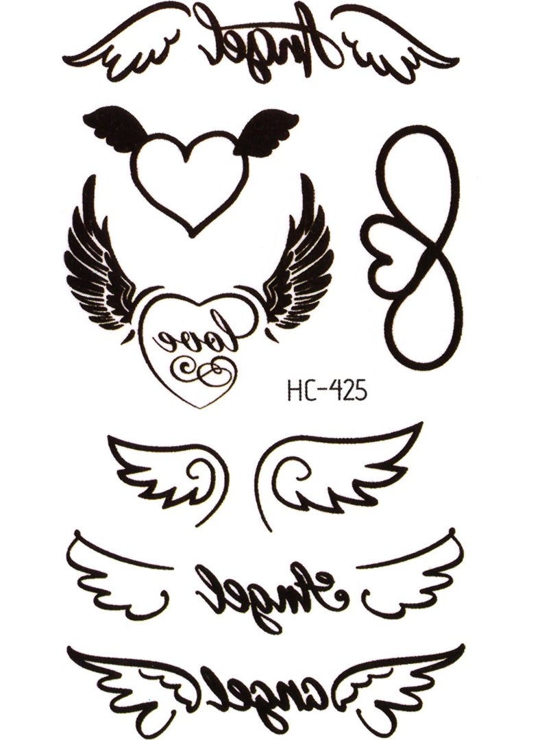 BP Tattoo - Angel Wing Tattoo, Infinity Tattoo, Minimal Tattoo Tattoo - Image 1