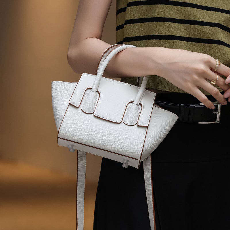 Niche Cowhide Bag Big Eye Bag Crossbody Bag High Quality Fashion Satchel Wing Bag Smiley Face Bag - Image 2