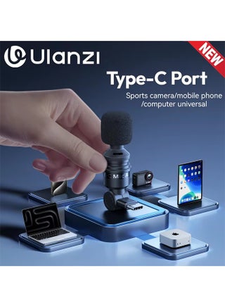 Ulanzi AM23 Microphone Portable Audio Video Recording Mini Mic for iPhone Android Live Broadcast Gaming Phone Gopro DJI Laptop - pzsku/Z466593CBD4B61B5243D9Z/45/1747231972/ee359362-5adc-4bbb-b932-1aa757459aa9
