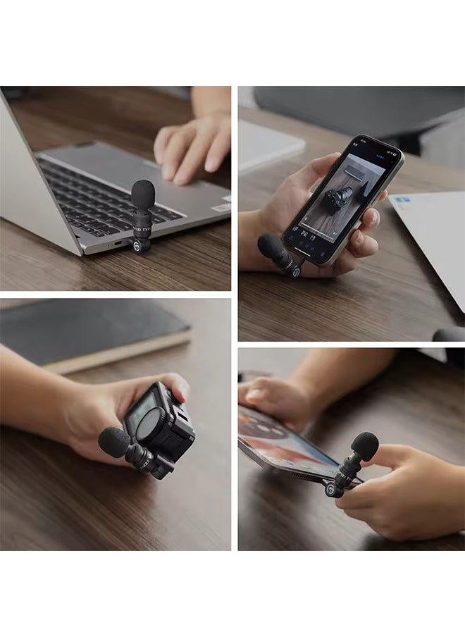 يولانزي - ميكروفون Ulanzi AM23 صغير محمول لتسجيل الصوت والفيديو لأجهزة iPhone وAndroid والبث المباشر والألعاب والهواتف وGopro وDJI والكمبيوتر المحمول - Image 1