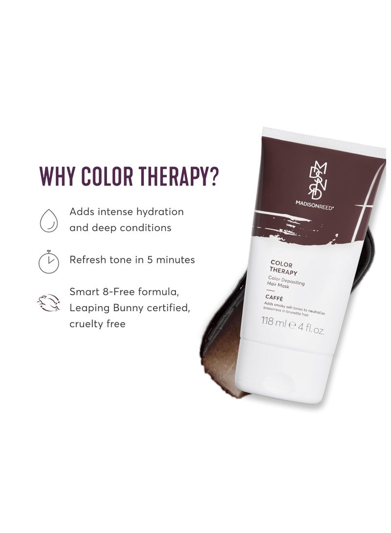 Madison Madison Reed Color Therapy, Caffe, Color Depositing Hair Mask & Deep Conditioning Treatment, Intensely Hydrating, Refreshes Color & Tone, Keratin & Argan Oil, 4 Fl Oz (118 mL)  - Image 2