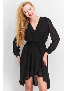 Women Plain Midi Casual Dress, Black - pzsku/Z4665AF8A519ACD677C6BZ/45/_/1726669421/3a1b2fdb-09b3-4e18-ae2f-9e40157d0be9