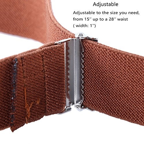 Kajeer حزام كاجير 4 قطع للأطفال الأولاد قابل للتعديل مع مشبك مغناطيسي - حزام مرن كبير مع مشبك مغناطيسي سهل (أزرق بحري/رمادي/أسود/بني) - Image 3