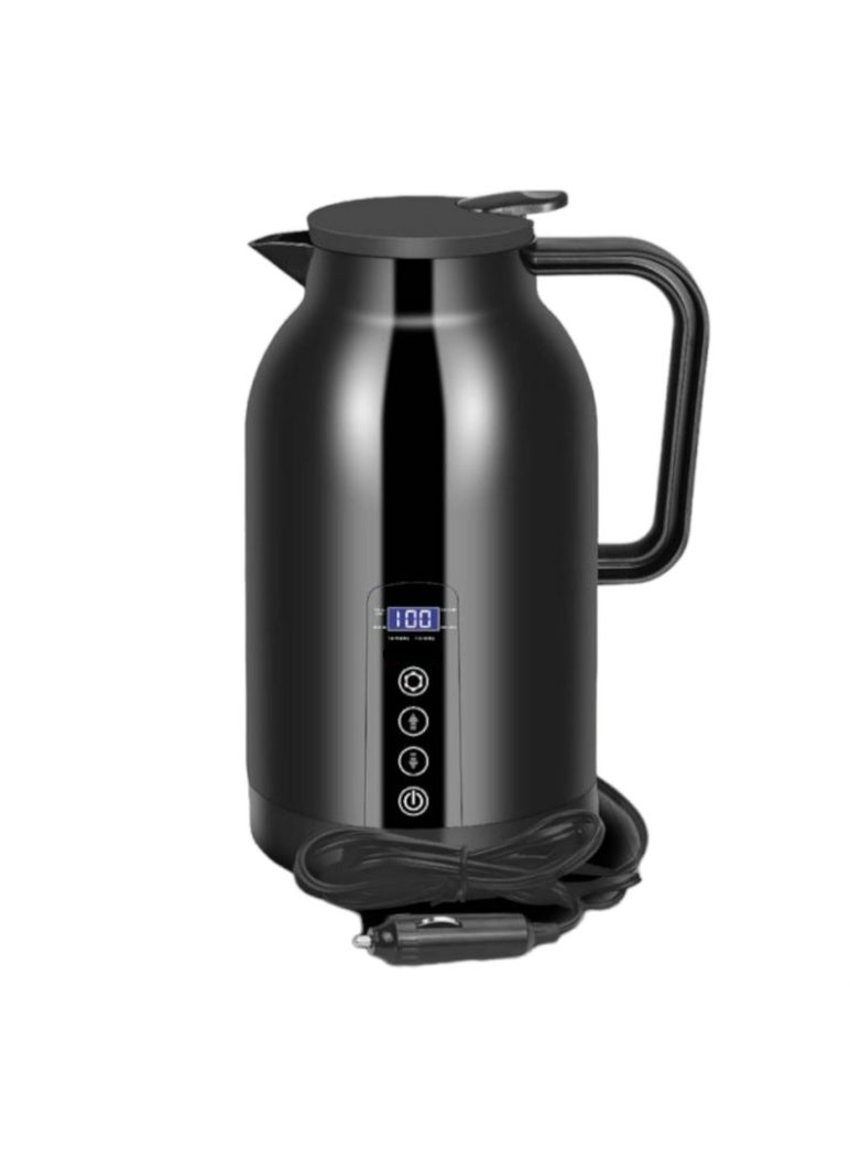 Traveler Kettle 1300 Ml With Car/Truck DC 12 V and 24 V Plug Black - Image 1