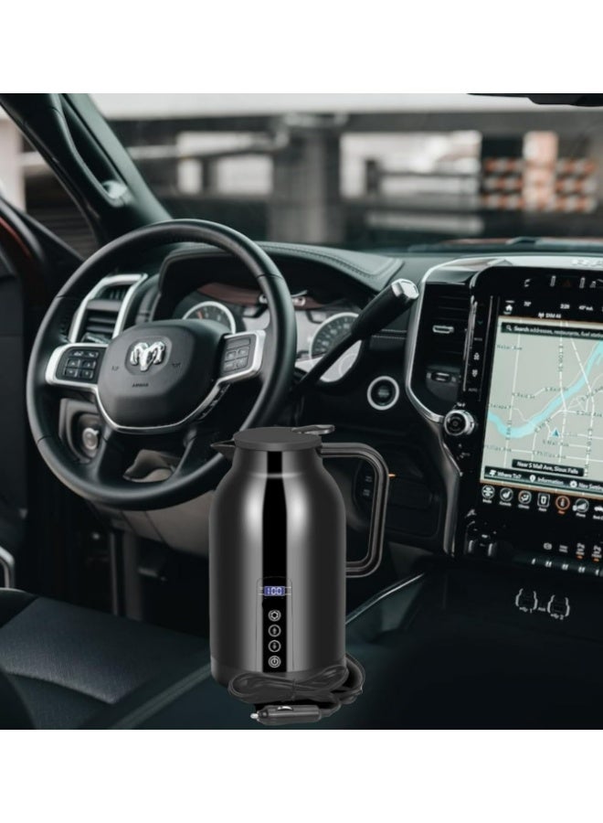 Traveler Kettle 1300 Ml With Car/Truck DC 12 V and 24 V Plug Black - Image 2