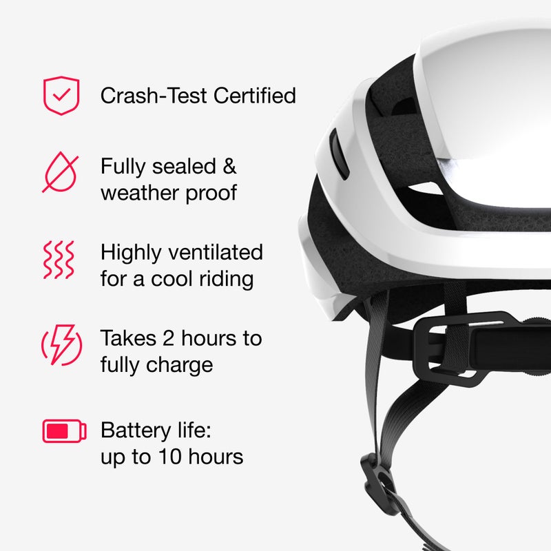 Lumos Ultra Smart Bike Helmet | Customizable Front and Back LED Lights with Turn Signals | Road Bicycle Helmets for Adults: Men, Women (Without MIPS) - Image 5