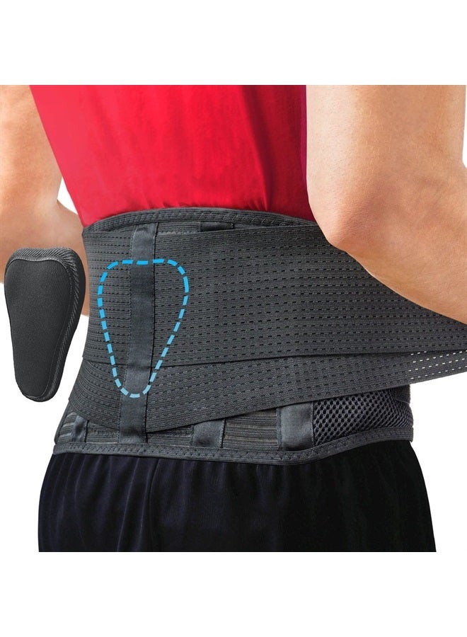 Sparthos Back Support Belt Relief for Back Pain, Herniated Disc, Sciatica, Scoliosis and more! - Breathable Mesh Design with Lumbar Pad - Adjustable Support Straps - Lower Back Brace -Size Small - Image 1
