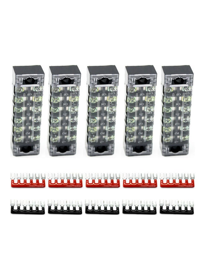 Loquat 10-Piece 600V 15A Double Row Screw Terminal Strips - Image 1