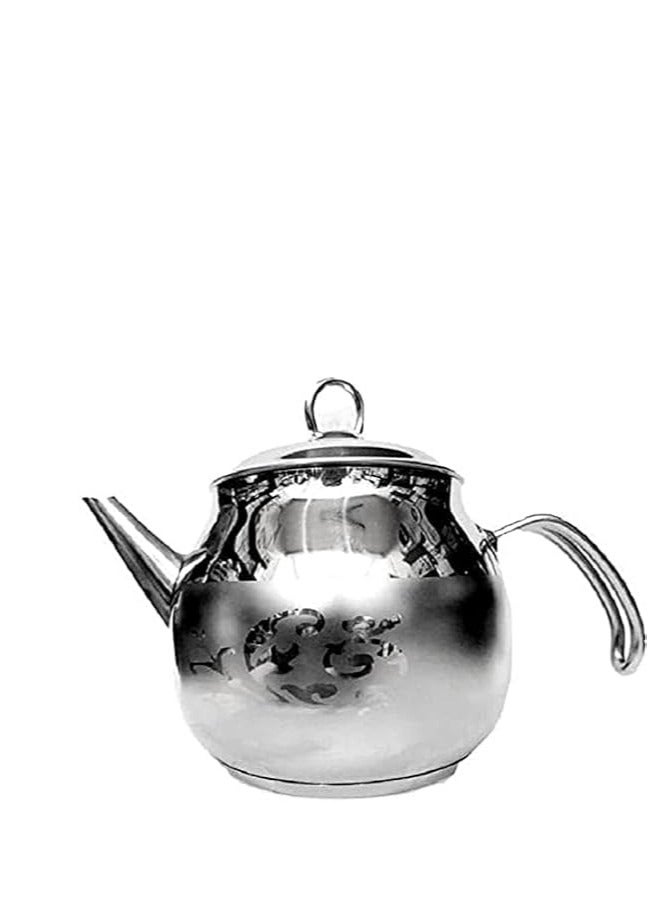 Turkish laser stainless steel tea kettle 2 liters, engraved kettle - Image 1
