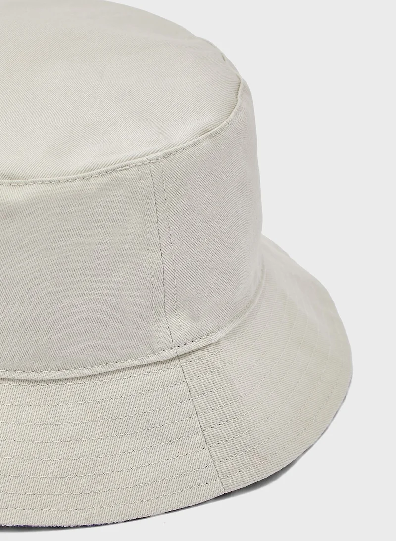 TOPMAN Checked Reversible Bucket Hat