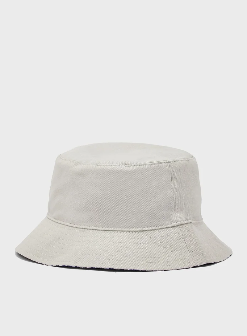 TOPMAN Checked Reversible Bucket Hat
