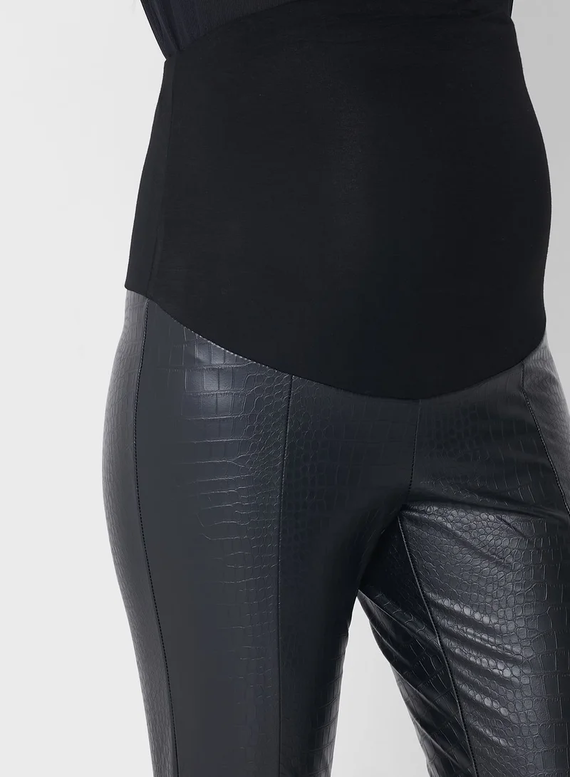 Topshop Maternity Faux Leather Trousers
