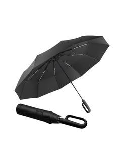 Extra Large Windproof 54'' Golf Umbrella - Automatic Open/Close, Lightweight & Portable, UV Protection & Rain Shield, Ideal for Outdoor Use with Convenient Carabiner Handle.