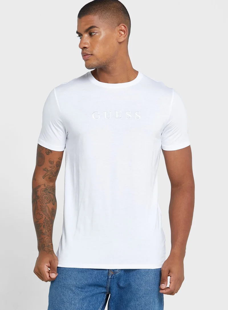 GUESS Logo Crew T-Shirt