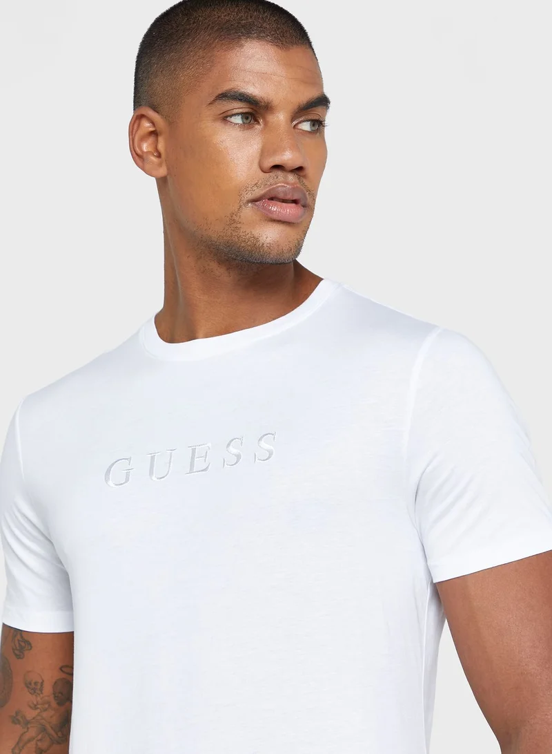 GUESS Logo Crew T-Shirt