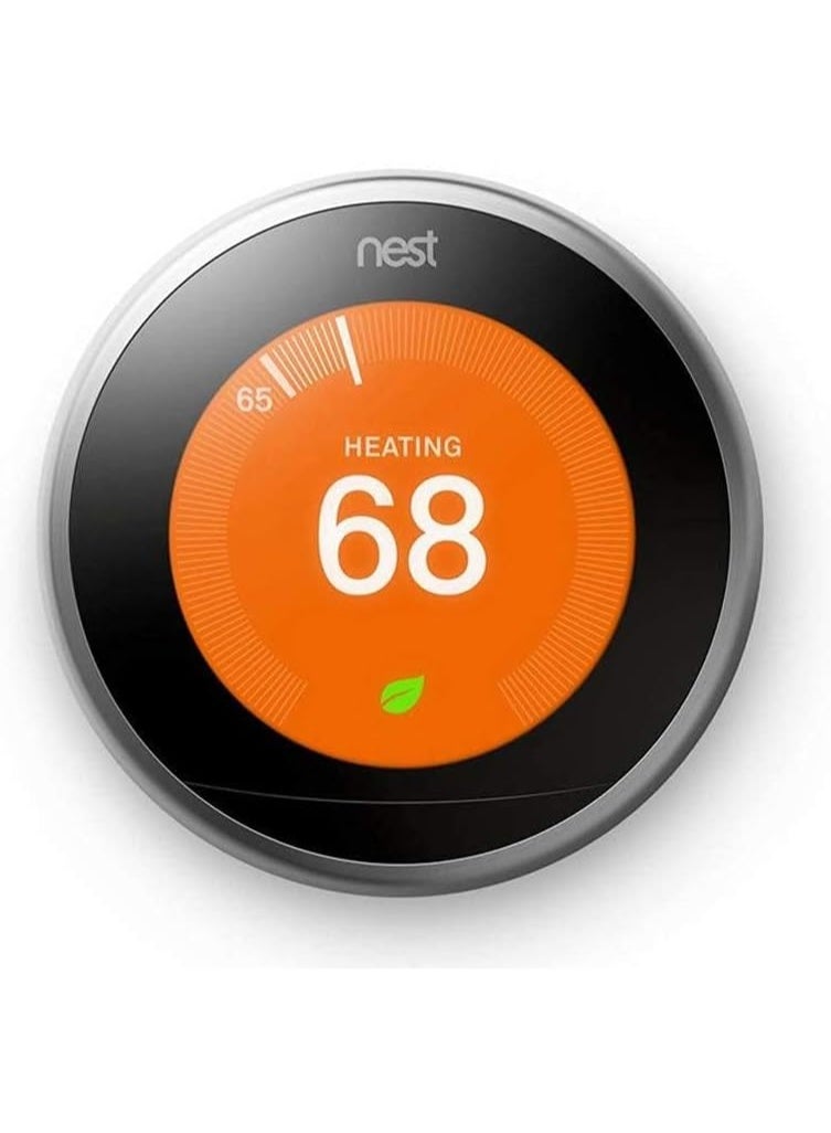 Google Nest Learning Smart Wi-Fi Thermostat 3rd Gen + 2 Temperature Sensors, Built-In Lithium Ion Battery, Energy History Tracking, Intuitive Scheduling, Compatible With Smart Phone, White BH1252-US - Image 2