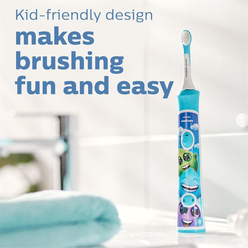 Philips Sonicare for Kids Original Compact Sonic Toothbrush Heads for 3YearOld Kids 4 Unit Pack in Blue Model HX603433 - Image 3