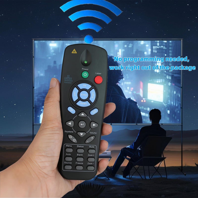uehba New Projector Remote Control for Promethean UST-P1 UST-P2 PRM-25 PRM-32 PRM-42 PRM-45; Vivitek D825EX D825ES D820MS D825MX D832MX - Image 2