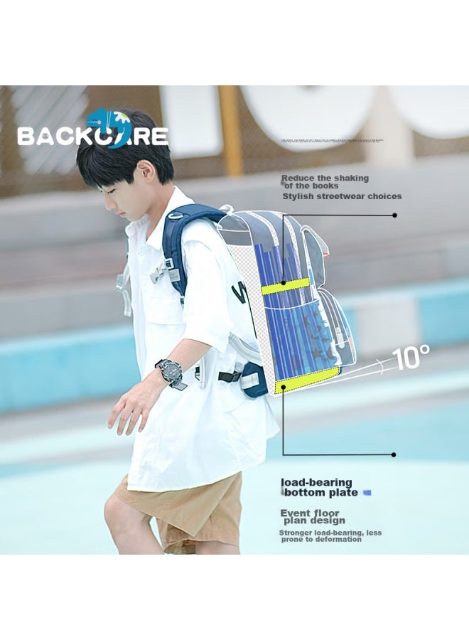 Back Care First Grade Schoolbag For Female Students, Extra Large Capacity, Lightweight, Spine-protecting, Children's Backpack B24-160d - Image 2