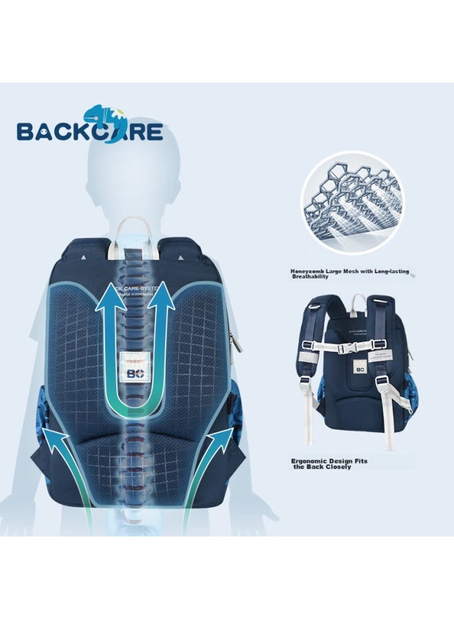Back Care First Grade Schoolbag For Female Students, Extra Large Capacity, Lightweight, Spine-protecting, Children's Backpack B24-160d - Image 5