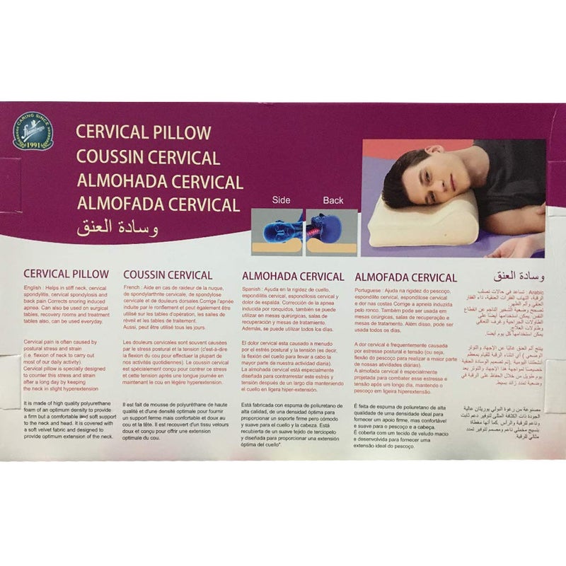 Flamingo وسادة عنق بلاستيكية فلامينغو جديدة - عادية، بيضاء، 1.5 - Image 2