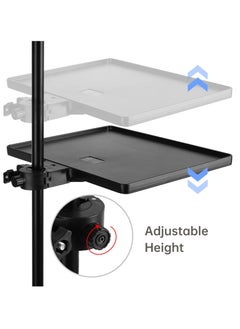 Excefore Microphone Stand Tray, 10.63 * 8.07’’ Large Universal Sound Card Tray, Large Universal Sound Card Tray, for Recording, Live Streaming, Stage Performance, Standard Tray  - Image 4