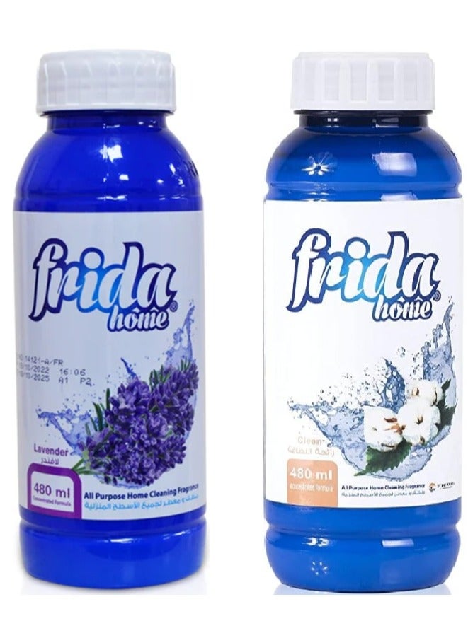 فريدا معطر منزلي متعدد الأغراض (لافندر + منظف) عبوة من قطعتين - Image 1
