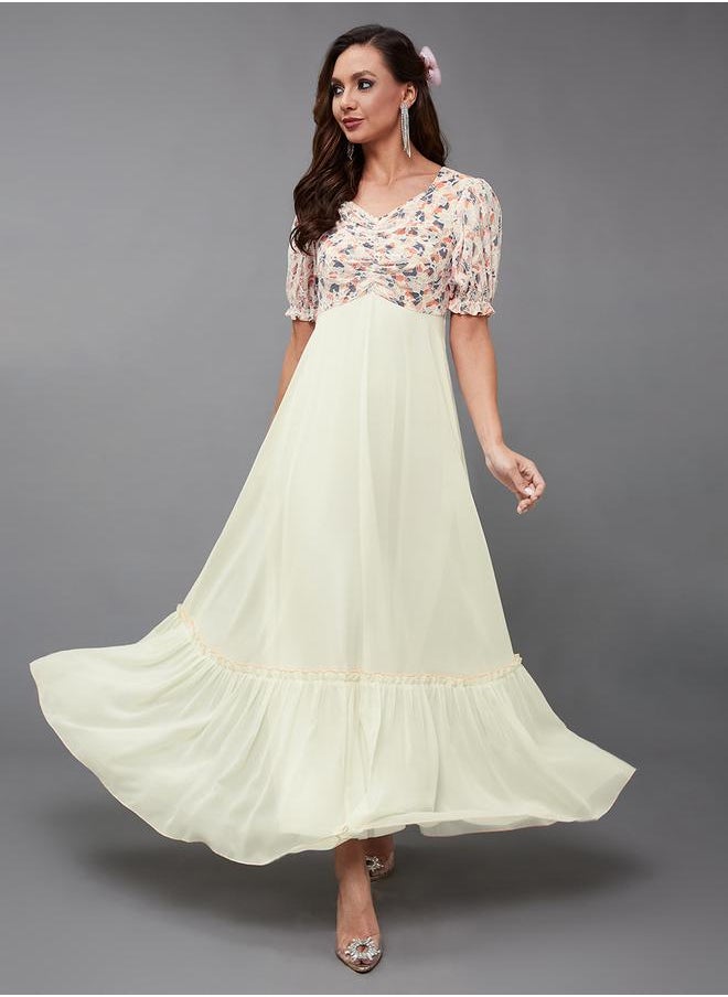 Styli Floral Bodice Maxi Dress  - Image 1