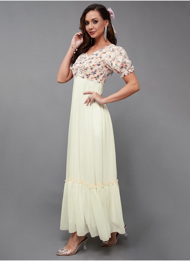 Styli Floral Bodice Maxi Dress  - Image 3
